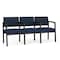 Lesro Lenox 3 Seat Tandem Seating W/ Arms, 64.5 in W 24.5 in L 32 in H LS3103 - alternate 1